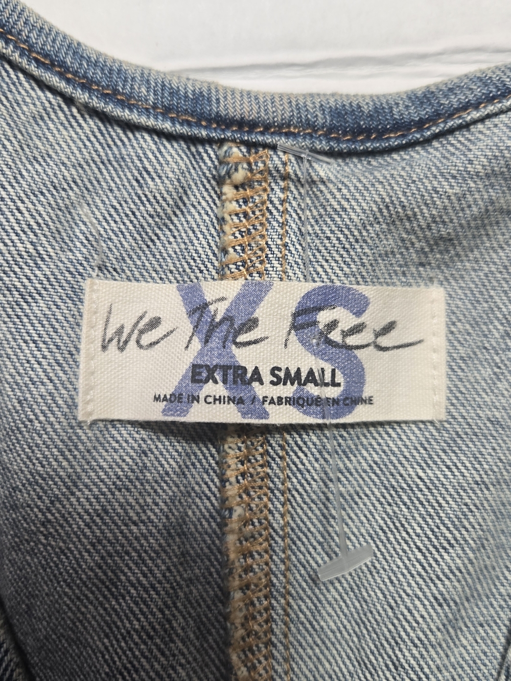 We The Free Blue Denim Button-Front Vest - Picture 6 of 6